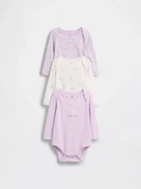 Baby First Favorites Organic Cotton Bodysuit (3-Pack)