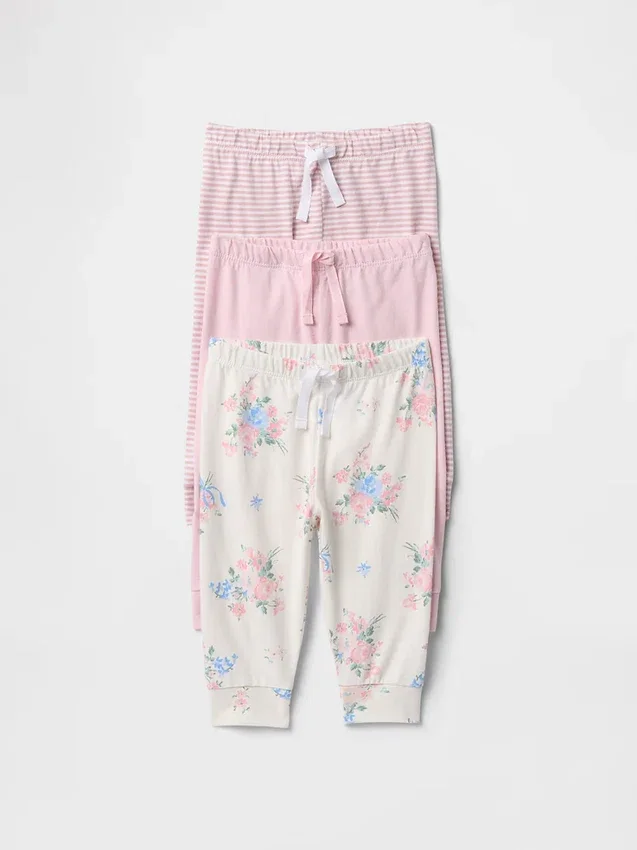 Baby First Favorites Organic Cotton Pull-On Pants (3-Pack)