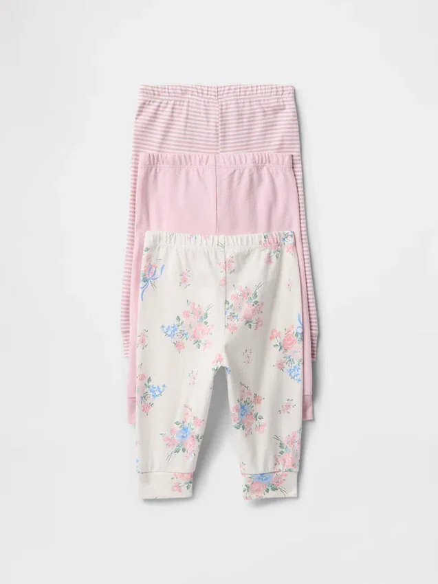 Baby First Favorites Organic Cotton Pull-On Pants (3-Pack)