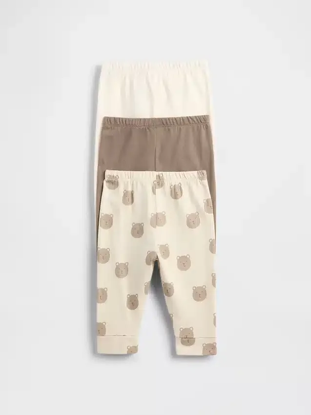Baby First Favorites Organic Cotton Pull-On Pants (3-Pack)
