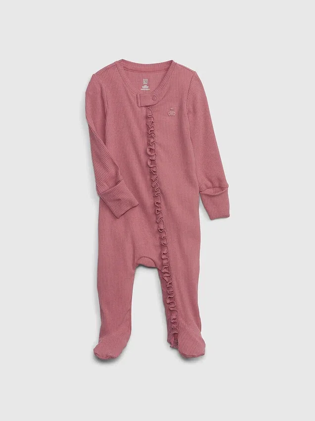 Baby First Favorites Tinyrib Footed One-Piece