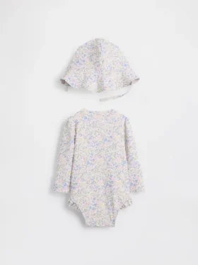 Baby Floral Rash Guard Swim Set