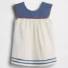 Baby Linen-Cotton Sailor Dress