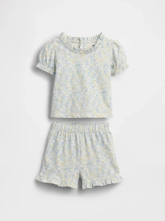 Baby Organic Cotton Floral Outfit Set