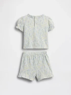 Baby Organic Cotton Floral Outfit Set