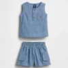 Baby Pocket Denim Outfit Set