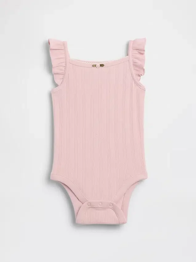 Baby Pointelle Rib Tank Bodysuit