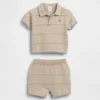 Baby Sweater Polo Stripe Outfit Set