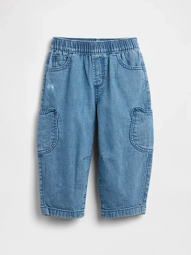 Baby & Toddler Brannan Bear Pocket Pull-On Barrel Jeans
