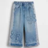 Baby & Toddler Butterfly Pull-On Baggy Jeans
