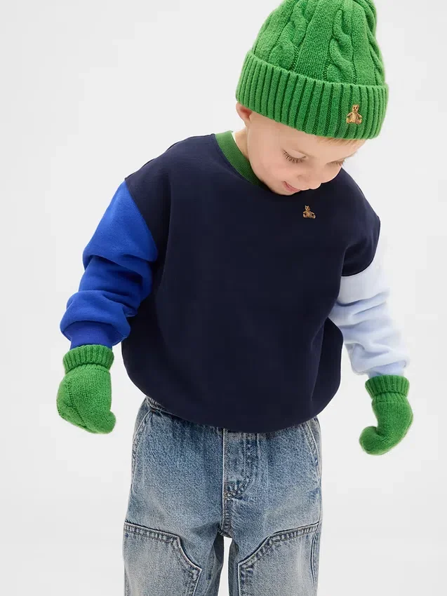 Baby & Toddler Cashsoft Cable-Knit Beanie & Mittens Set
