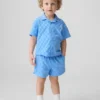 Baby & Toddler Checkered Terry Resort Outfit Set