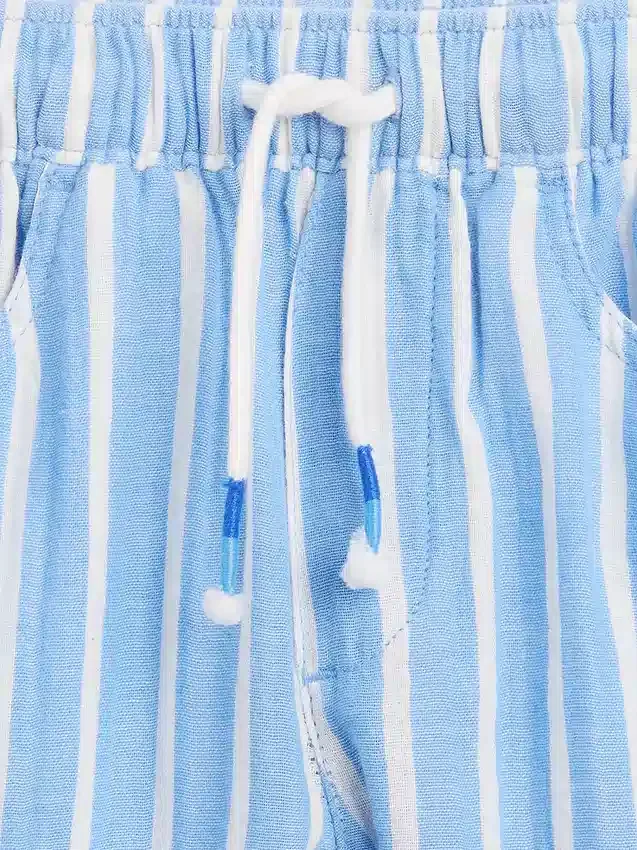 Baby & Toddler Cotton Gauze Pull-On Barrel Pants