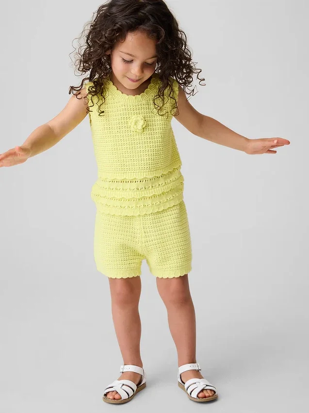 Baby & Toddler Crochet Pull-On Shorts