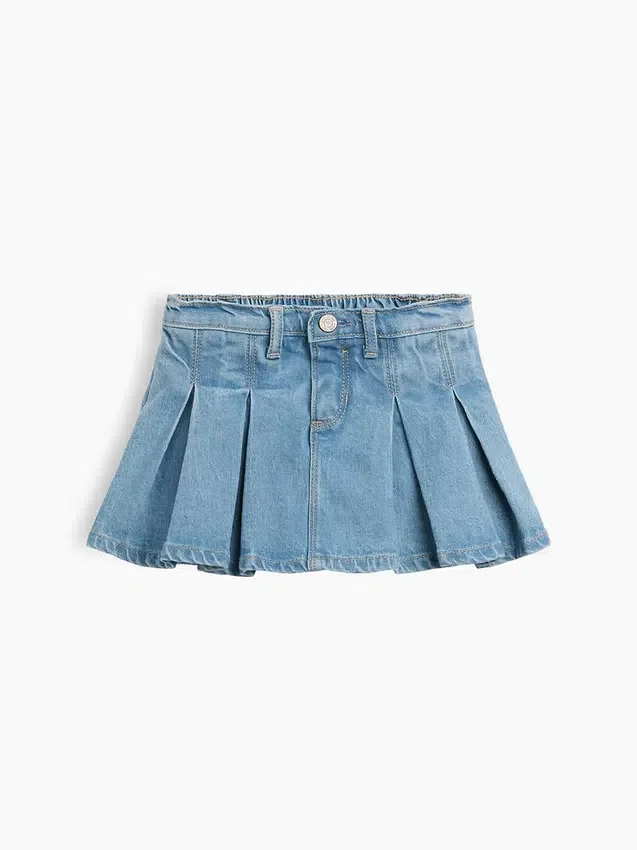 Baby & Toddler Denim Pleated Skort