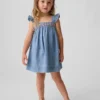 Baby & Toddler Embroidered Denim Dress
