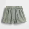 Baby & Toddler Eyelet Hem Pull-On Shorts