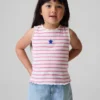Baby & Toddler Graphic Stripe Rib Tank Top