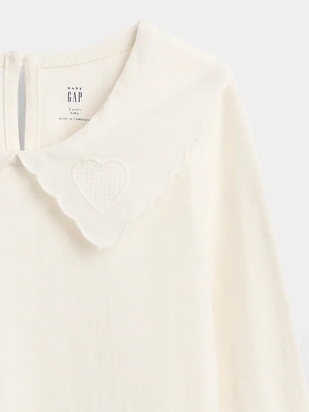Baby & Toddler Heart Collar Top