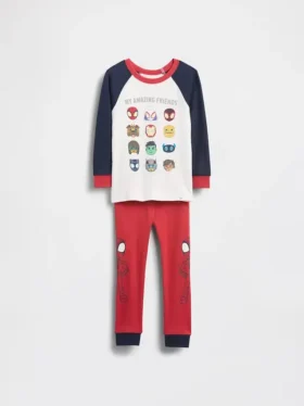 Baby & Toddler Marvel Organic Brushed Cotton Pj Set