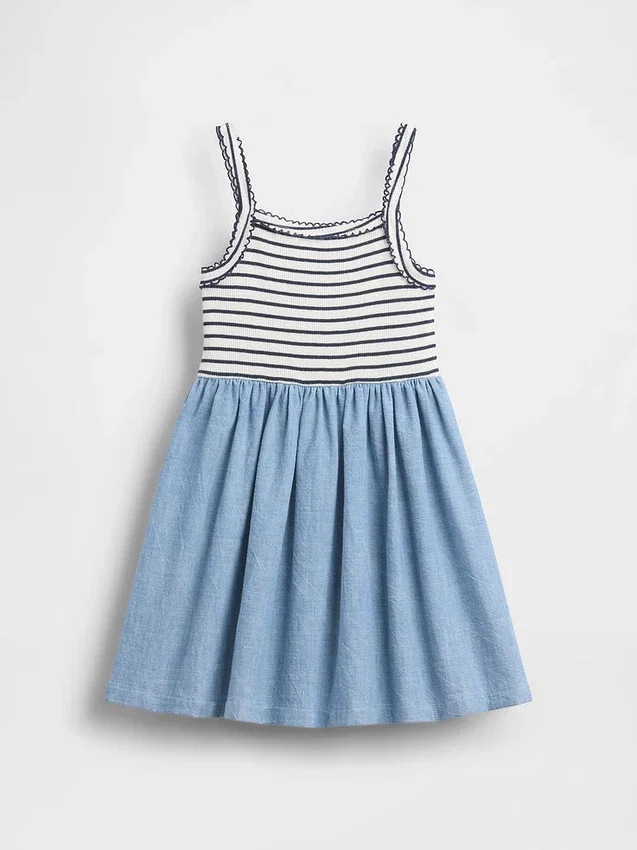 Baby & Toddler Mixed Media Apron Dress
