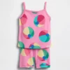 Baby & Toddler Organic Brushed Cotton Beach Ball Pj Cami Short Set
