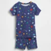 Baby & Toddler Organic Brushed Cotton Space Aliens Pj Short Set