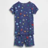 Baby & Toddler Organic Brushed Cotton Space Aliens Pj Short Set