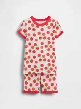 Baby & Toddler Organic Brushed Cotton Tomato Pj Short Set