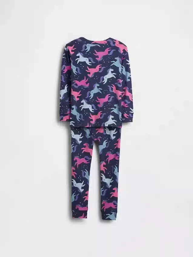 Baby & Toddler Organic Brushed Cotton Unicorn Pj Set