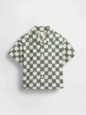 Baby & Toddler Organic Cotton Poplin Print Shirt