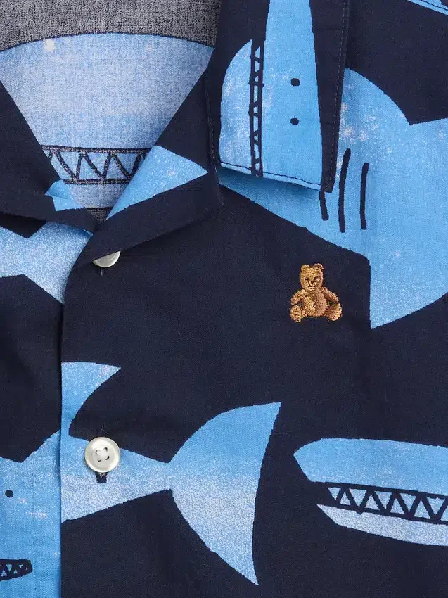 Baby & Toddler Organic Cotton Poplin Print Shirt