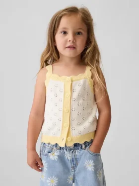 Baby & Toddler Pointelle Colorblock Sweater Tank