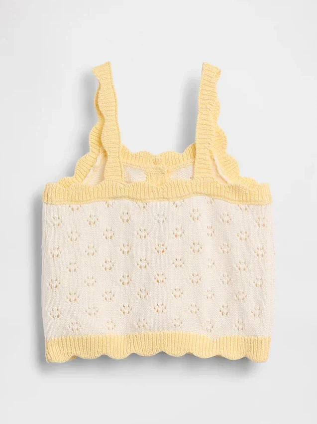 Baby & Toddler Pointelle Colorblock Sweater Tank