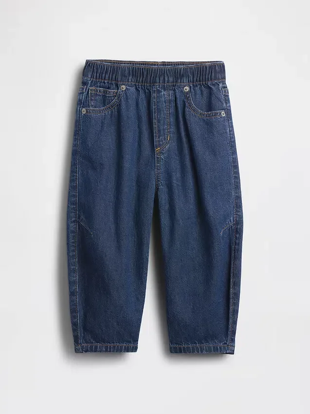 Baby & Toddler Pull-On Barrel Jeans