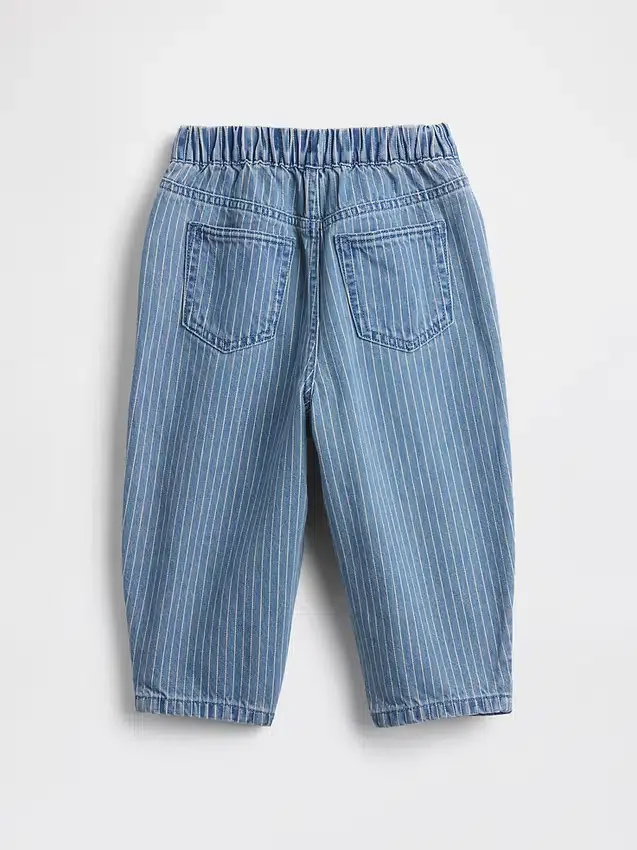Baby & Toddler Pull-On Barrel Jeans