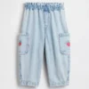 Baby & Toddler Strawberry Pull-On Barrel Cargo Jeans