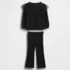 Baby & Toddler Tulle Sweatshirt & Rib Flare Leggings Set
