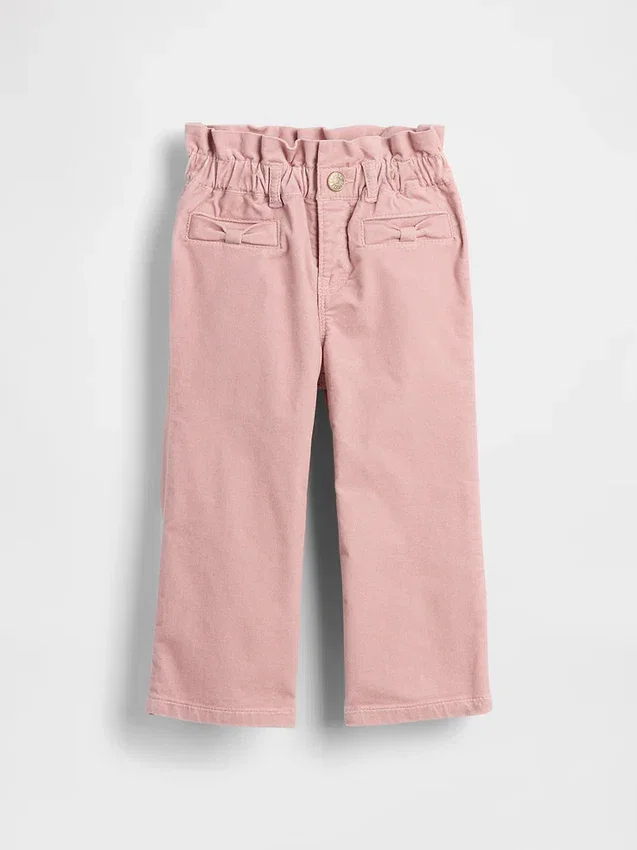 Baby & Toddler Velvet Bow Stride Jeans