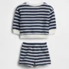 Baby Vintagesoft Bear Stripe Sweat Set