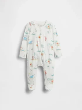 Baby Winnie the Pooh Organic Cotton Footed One-Piece