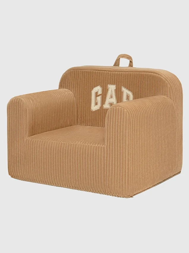 Babygap Ribbed Velour Logo Foam Chair