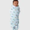 Bamboo Little Trucks Swaddle