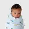 Bamboo Little Trucks Swaddle
