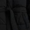 Belted Long Puffer Coat