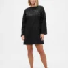 Boatneck Mini Shift Dress
