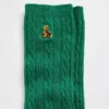Brannan Bear Cable-Knit Crew Socks