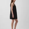 Button-Front Mini Dress