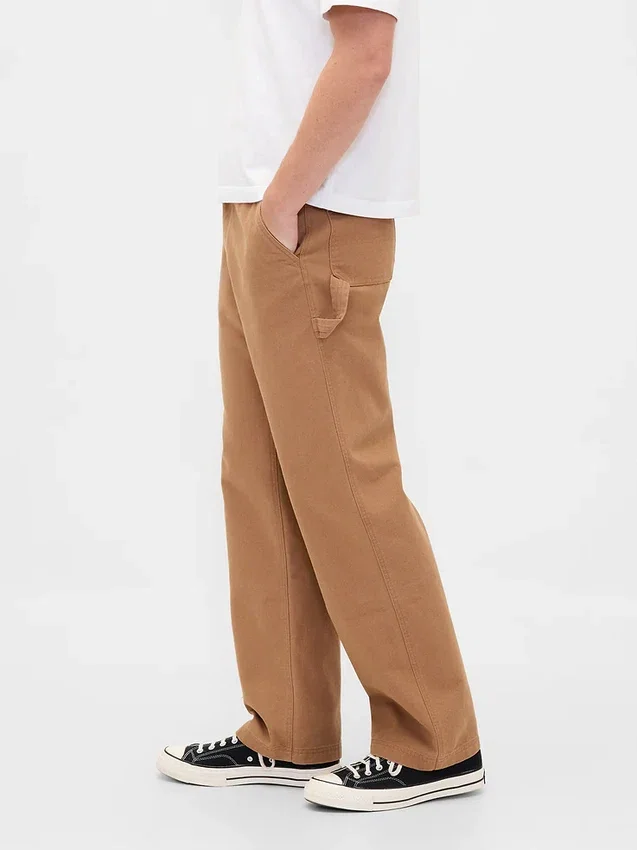 Canvas '90S Loose Carpenter Pants