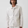 Canvas Relaxed Shirt Jacket